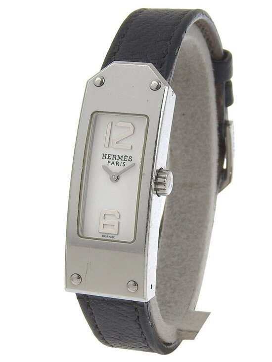 HERMES Kelly 2 Watches KT1.210 WhiteDial Stainless Steel Quartz Analog dis... main image 8